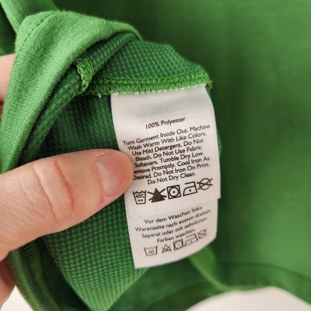 Eddie Bauer Green Short Sleeve Polo Shirt Performance Wear Wicking Men's Tall L - Picture 7 of 8